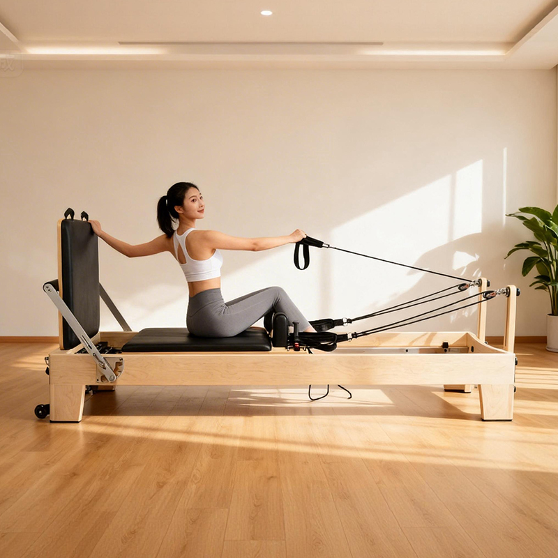 Yoga Fitness Pilates Reformer - Przenośny, regulowany reformer do pilatesu z