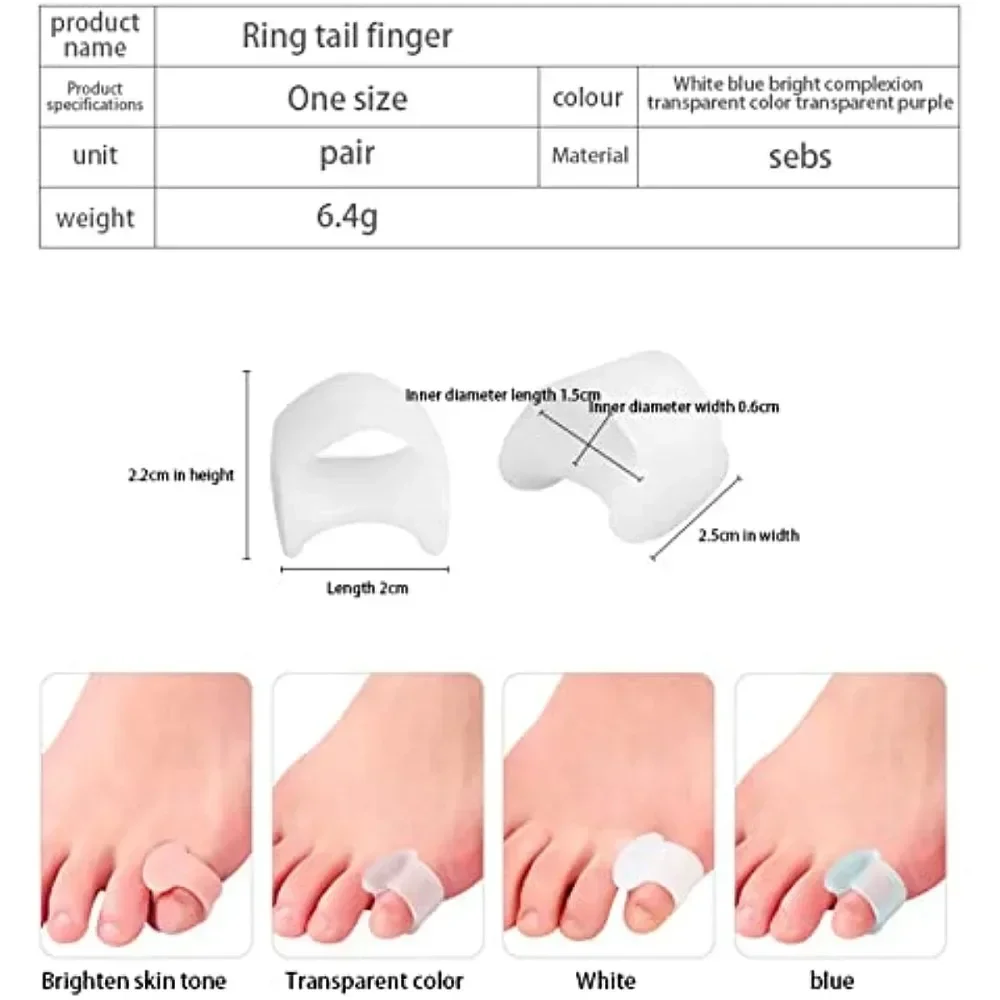 Yoga Toe Separator - 2 szt. silikonowych separatorów palców stopy,