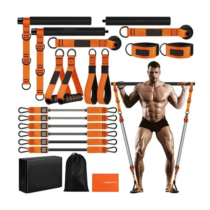 Yoga Fitness Bar - Zestaw do pilatesu, wielofunkcyjny akcesorium do