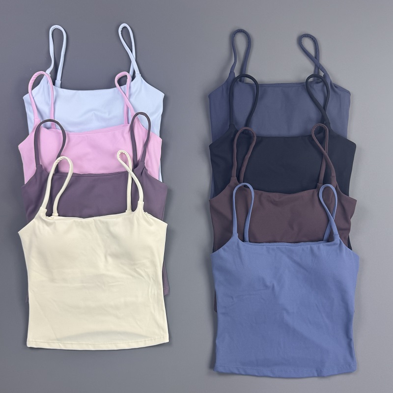 Stretch Strap Yoga - Damski top sportowy na ramiączkach spaghetti,