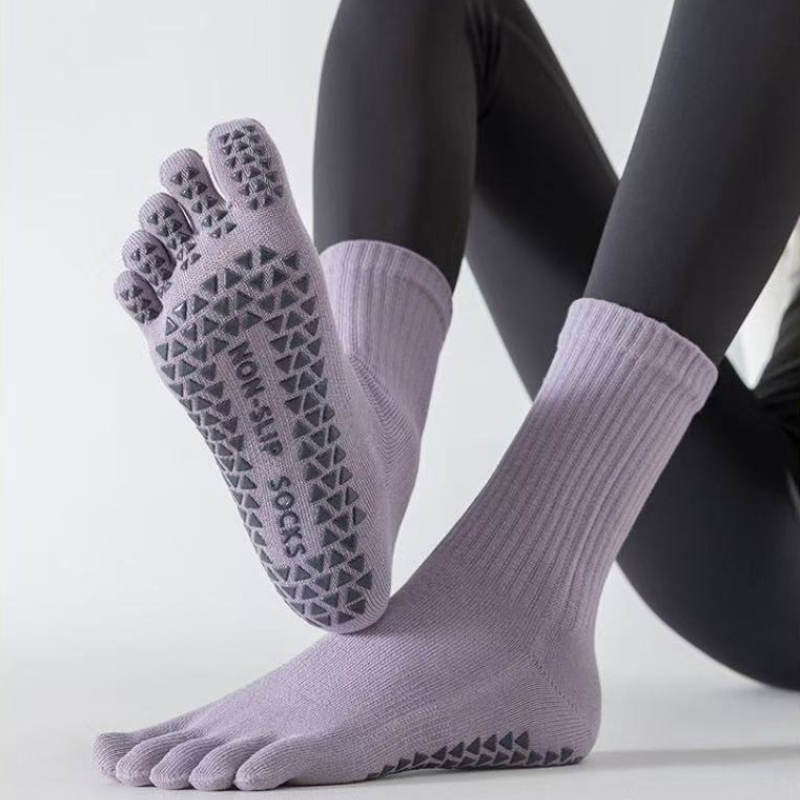 Yoga Toe Separator - Unisexowe skarpety do jogi z pięcioma