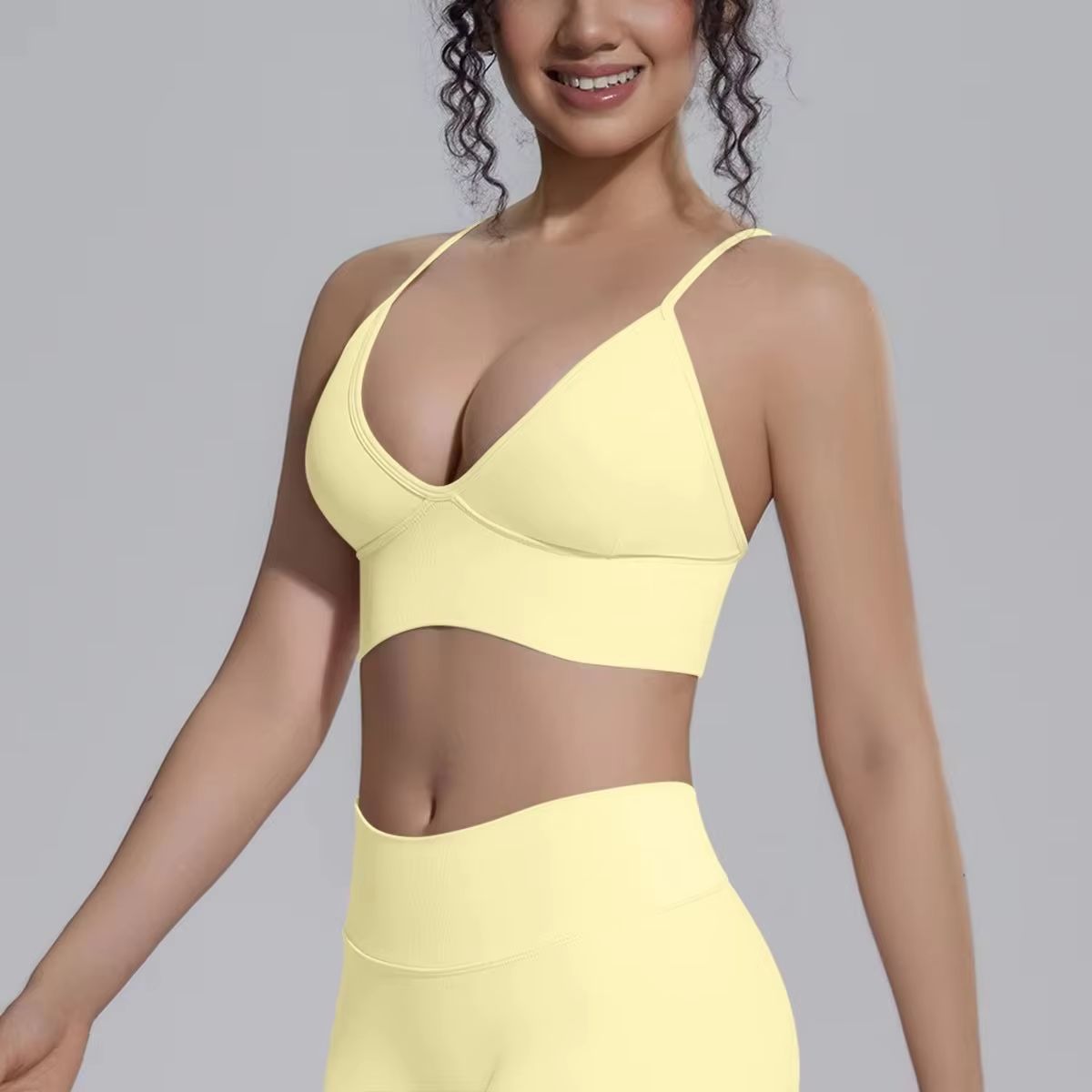 Yoga Và Fitness - Damski biustonosz sportowy do jogi, fitnessu,