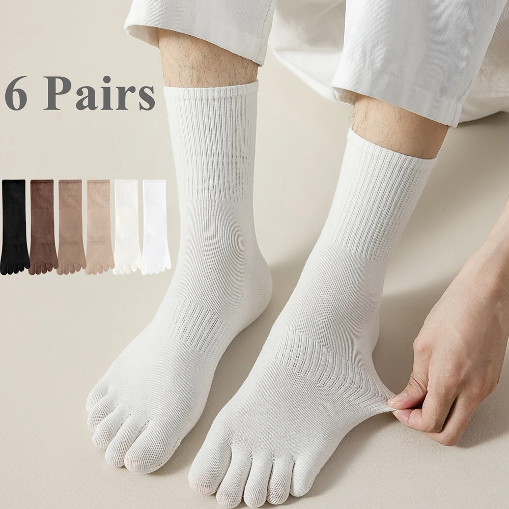 Yoga Toe Separator - 6 par skarpet męskich z oddzielnymi