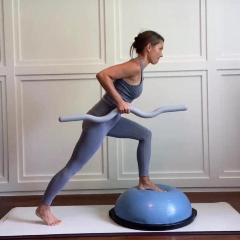 Yoga Fitness Bar - Obciążony drążek do pilatesu z silikonową