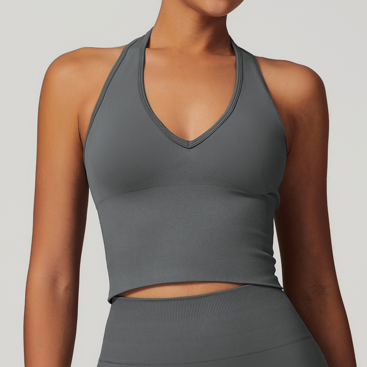 Yoga Fitness Up - Damski biustonosz sportowy Tank Top Gym