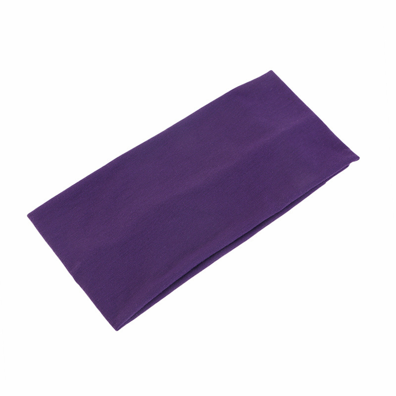 Stretch Strap Yoga - Jednokolorowa opaska na głowę unisex, elastyczna,