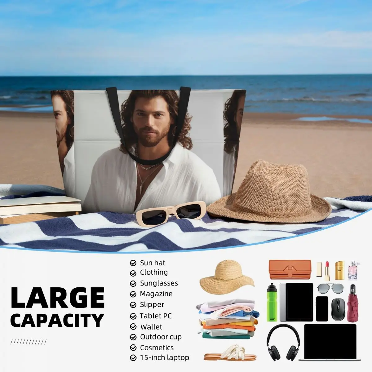 Torba na plażę z zdjęciem akto – Yoga Fitness Gym Photos recenzja i cena