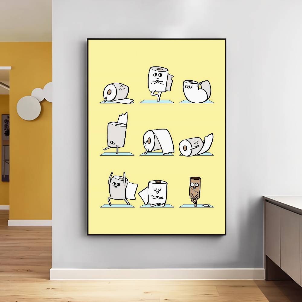 Plakat na ścianę z zabawnym cy – Yoga Fitness Bar recenzja i cena