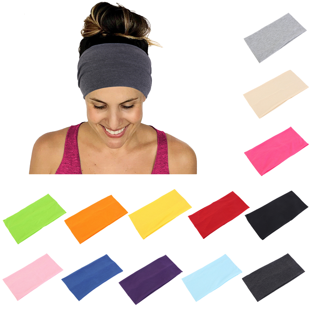 Jednokolorowa opaska na głowę  – Stretch Strap Yoga recenzja i cena