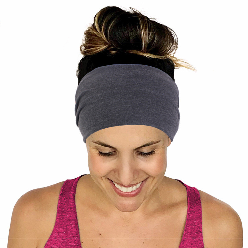 Jednokolorowa opaska na głowę  – Stretch Strap Yoga recenzja i cena